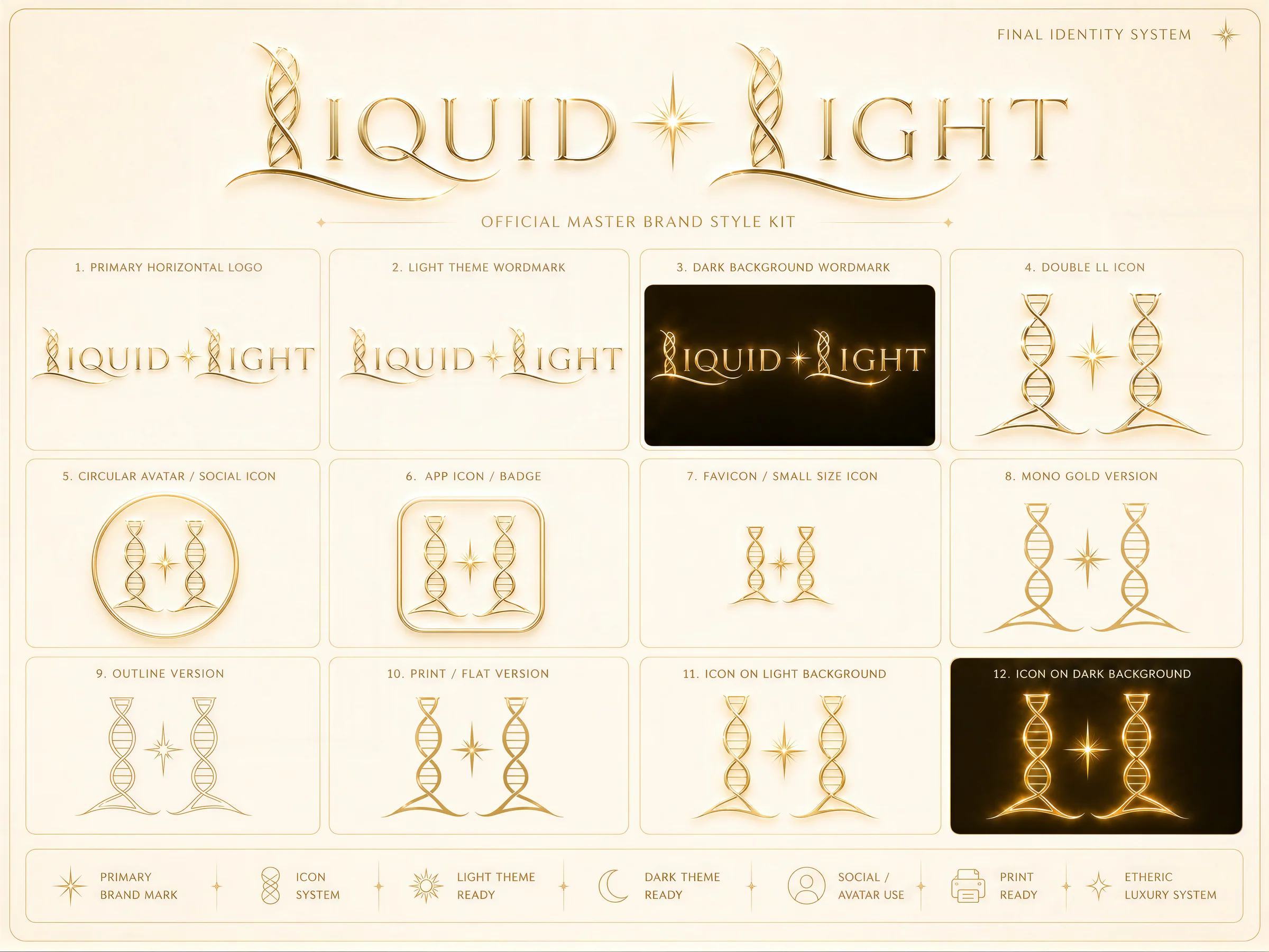 Liquid Light final identity system brand kit